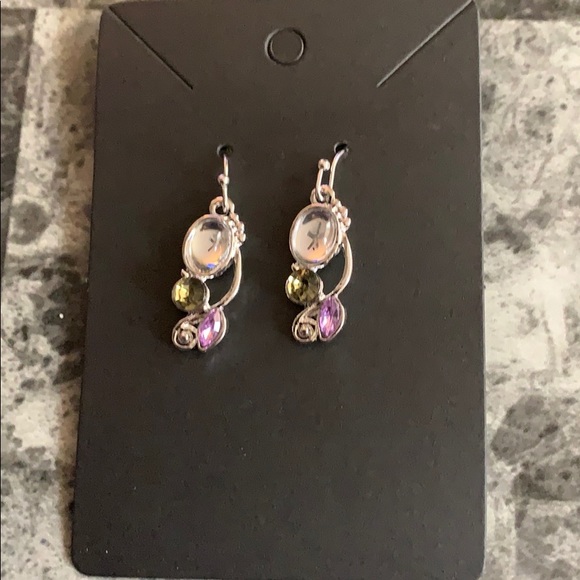 Jewelry - Sterling silver crystal earrings